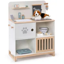 Musterkind "Tierarzt-Center Thymus, weiß, natur, Rollenspielzeug, KinderB:65cm H:75cm T:31cm, Holz, B:65cm H:75cm T:31cm