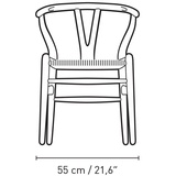 Carl Hansen Stuhl CH24 Wishbone Chair Eiche geölt inkl. Holzpflegeset