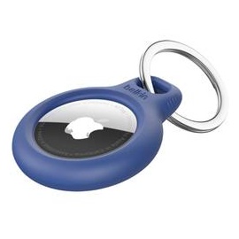 Belkin Secure Holder mit Schlüsselanhänger für Apple AirTag blau (F8W973btBLU)