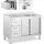 Royal Catering Spülenschrank - 1 Becken - - Edelstahl - 400 x 60 cm