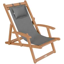 Juskys Sonnenliege Tavira 110 x 60 x 110 cm dunkelgrau