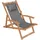 Juskys Sonnenliege Tavira 110 x 60 x 110 cm dunkelgrau