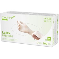 Medi-Inn Latex Premium - 1000 Einmalhandschuhe - natur - puderfrei - Gr. M