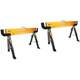 WELDINGER Sägebock 2er-Set verstellbar belastbar bis 650 kg pro Bock, 650 kg max. Belastbarkeit