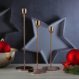MARELIDA 3er Set Kerzenständer Tafelkerzenhalter Kerzenhalter