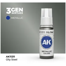 AK-Interactive AK 3GEN Oily Steel 17ml