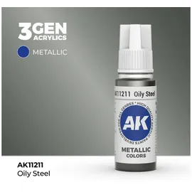 AK-Interactive AK 3GEN Oily Steel 17ml