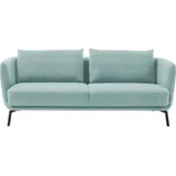 Schöner Wohnen 3-Sitzer "Pearl - 5 Jahre Hersteller-Garantie, auch in Bouclé", blau (petrol), B:210cm H:71cm T:91cm, 100% Polyester, SCHÖNER WOHNEN-KOLLEKTION, Sofas, Maße (B/H/T): 210/71/91 cm, Füße Metall