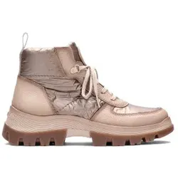 Hispanitas für Damen. HI222266 Beige Lederstiefeletten Meryl (41), 3 bis 5 cm, Schnürsenkel, Lässig