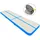 vidaXL Aufblasbare Gymnastikmatte mit Pumpe 800x100x20 cm PVC Blau