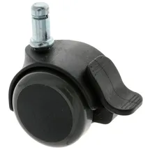 MS Beschläge Möbelrolle Transportrolle Stift 11mm Gummirolle Bürostuhl Mit Bremse Stück