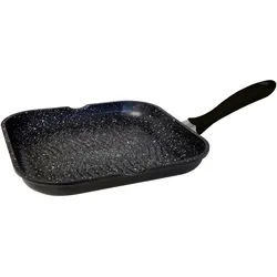 Grillpfanne Alu Guss Ø28cm Steakpfanne Fischpfanne Pfanne braten Induktion für alle Herdarten