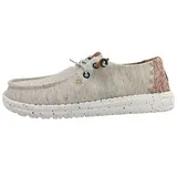 Hey Dude Wendy Heathered Slub TROPICAL 40753 white beige, Größe 42