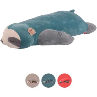 UNUS Faultier Kissen, 100 cm, Türkis, Seitenschläferkissen weich und flauschig, Stillkissen, Schwangerschaftskissen
