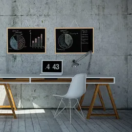 Relaxdays Kreidetafel 40 x 60 cm Schwarz