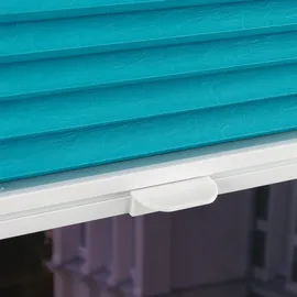 LIEDECO Klemmfix Plissee verspannt 90 x 150 cm blau