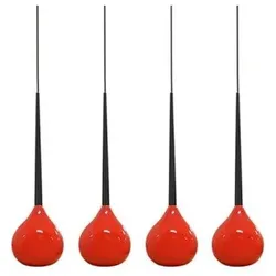 Azzardo AZ1069 Pendelleuchte Aga 4 4x40W | E14 | IP20 - rot