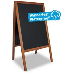 DECOR SERVICE Gehweg-Kreidetafel, dunkelbraun, wasserfest, 61x118cm, 1 Stk.