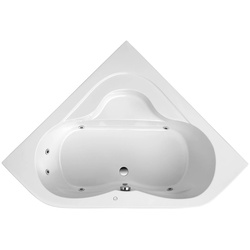 Whirlpool-Badewanne OTTOFOND "Lucia" Badewannen weiß Badewannen Typ 1, chrom