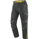 Terrax Herren Arbeitshose (schwarz/gelb, 52)