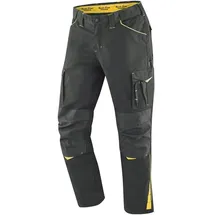 Terrax Herren Arbeitshose (schwarz/gelb, 52)