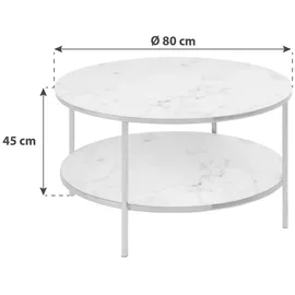 Actona Alisma - 80 cm, Wohnzimmer, Wohnzimmertische, Couchtische, Couchtische Marmoroptik