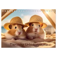 Calvendo Tierische Urlaubsträume (Tischkalender 2026 DIN A5 quer), CALVENDO