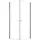 Glaszentrum Hagen Zeus Eckdusche mit Pendeltür 90 x 195 cm transparent ESG Glas