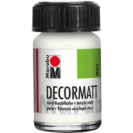 Marabu Decormatt Acryl 15 ml weiß