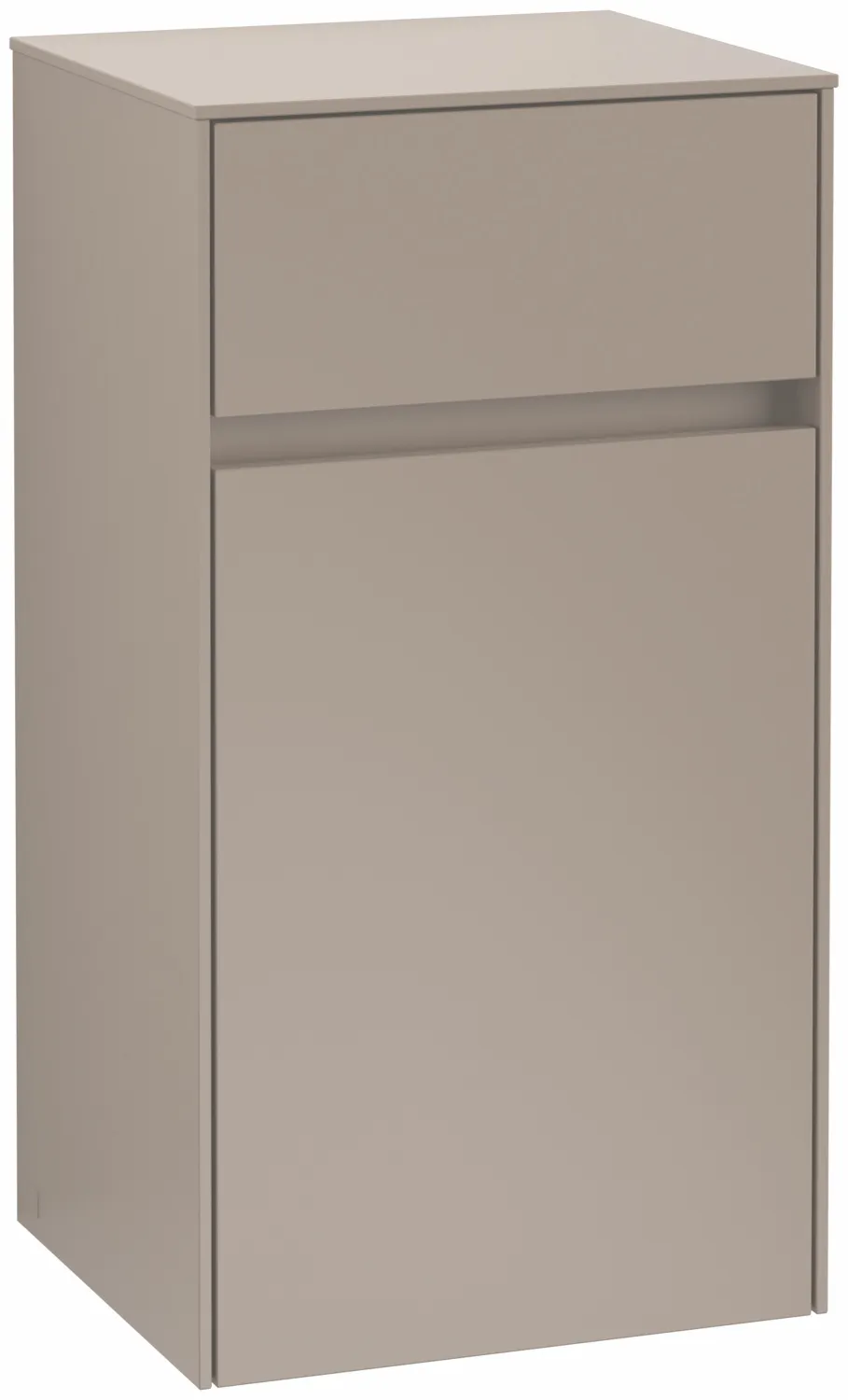 Villeroy & Boch Seitenschrank „Collaro“ 1 Tür, 1 Auszug / Schublade 40,4 × 74,8 × 34,9 cm 1 Tür, Anschlag (Scharnier) links, 1 Auszug / Schublade