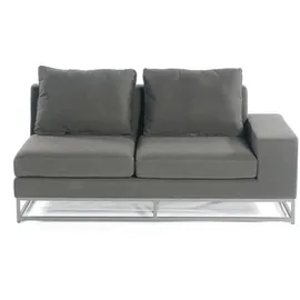 SonnenPartner 5-teilige Lounge-Sitzgruppe Unique Aluminium mit Kissen anthrazit Loungesitzgruppe Sunbrella