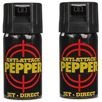 2 St. Anti-Attack Pfeffer-Strahl für die Tierabwehr - klein und handlich - 40 ml Oleoresin Capsicum in hoher Konzentration - jetzt im preiswerten Doppelspar-Paket! Made in Germany