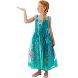 Disney Rubie, Prinzessinnen, Frozen Fever, Elsa-Kostüm für Mädchen (Hersteller-Nr.: 610907), Farbe: Türkis Luxus Large türkis