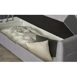 Möbel Kraft Boxspringbett 188 x 124 cm Grau