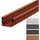 Inefa Dachrinne Kunststoff Kastenrinne 200 cm NW 83 Braun