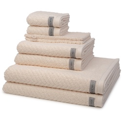ROSS Smart Handtuch-Set (8-teilig) Natur Silber 