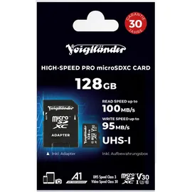 Voigtländer 128GB microSDXC Prof. High-Speed UHS-I