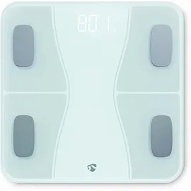 Nedis WIFI-SmartLife-Personenwaage Bluetooth® | BMI/BMR/Fett/Gebeine/Gewicht/Muskeln/Wasser / 12 / Max.