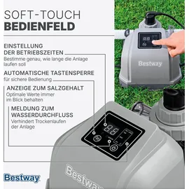 BESTWAY Salzwasser-Chlorinator Hydrogenic grau