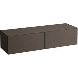 Laufen ILBAGNOALESSI Schubladenelement, ohne Ausschnitt, 1600x500x370mm, 2 Schubladen, H4303300974291,