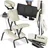 Tectake tectake® Massagestuhl, klappbar, gepolsterte Beinablagen, 80 x 50 x 105 cm