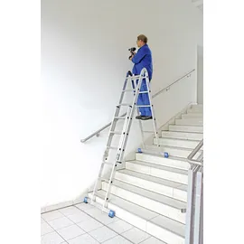 Krause Stabilo Gelenk-Combileiter 2 x 3 und 2 x 6 Sprossen