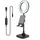 Digipower LED Ringlicht Schreibtischlampe Schwarz 2 St.
