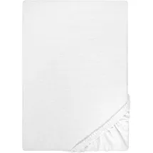 biberna 0077155 Jersey 180 x 200 - 200 x 200 cm weiß