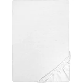 biberna 0077155 Jersey 180 x 200 - 200 x 200 cm weiß