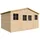 TIMBELA Gartenhaus 4,18 x 3,20 m Beige