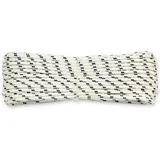 Corderie Italiane 6001706 – 00 Braid Nautica, 05 mm-030 MT, weiß mit Etikett Kunststoff blau, Farbe: weiß mit blau Marker