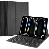 Cazy Tastatur Hülle Kompatibel mit iPad Pro 11 2022 4th (Gen)/Pro 11 2021 (3rd Gen) - Schutz Etui mit (DE, Apple iPad Pro 11 2021, Apple iPad Pro 11 2022), Tablet Tastatur, Schwarz
