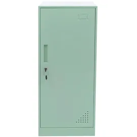 Mendler Spind HWC-P63, Schließfach Wertfachschrank Schließfachschrank Tür Kleiderstange, 90x38x45cm Stahl ~ mintgrün