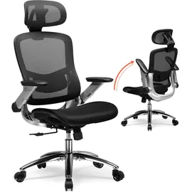 COMHOMA Bürostuhl Mesh Schwarz
